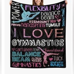 Diamond Art Pens Tools - Purple Pen and Holder+gymnastics throw blanket set, NWT